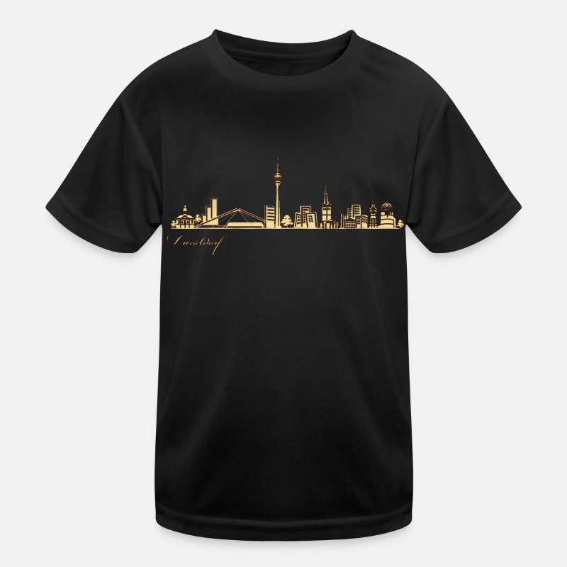 Dusseldorf Germany skyline urban panorama germany Kids Functional T-Shirt