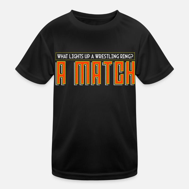 What Lights Up A Wrestling Ring Kids Functional T-Shirt