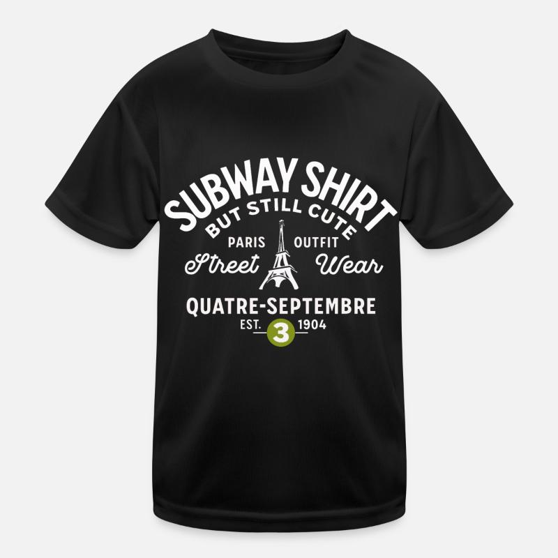 Pariser U-Bahn-Shirt 4. September Kinder Funktions-T-Shirt