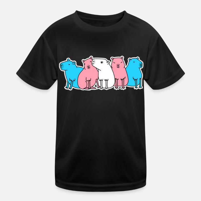 Conception de Capybara Trans Flag pour les personnes trans T-shirt sport Enfant