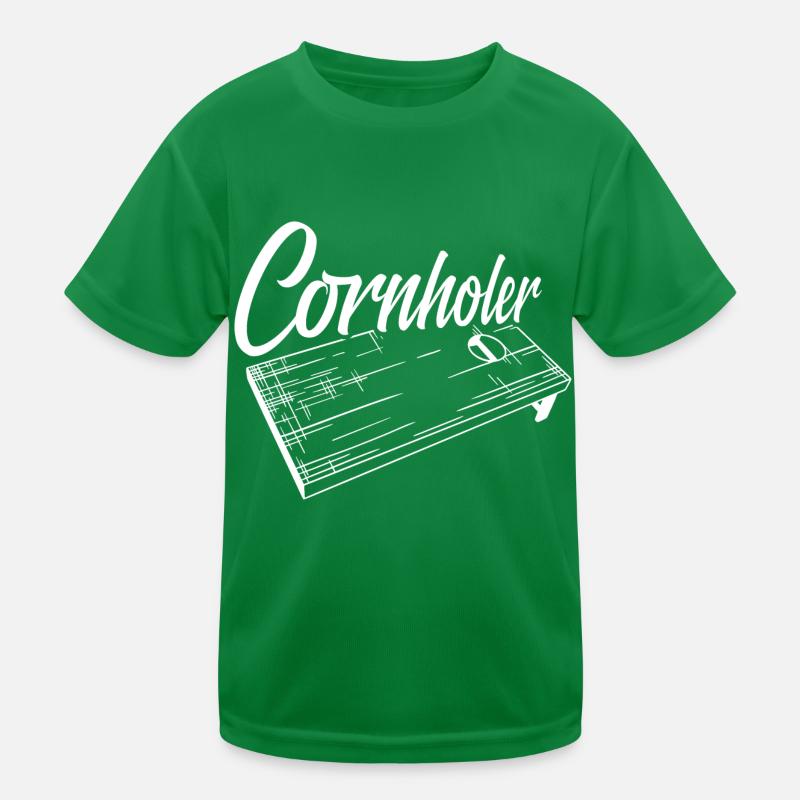 Cornholer Bean Bag Toss Cornhole Kinder Funktions-T-Shirt
