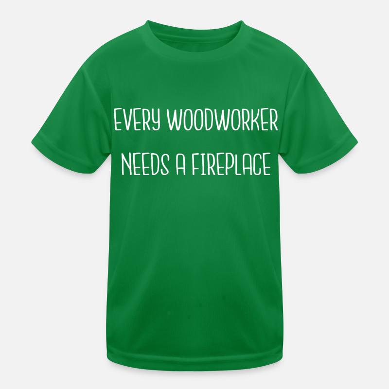 Best Carpenter Work Tshirts Chop Wood Chainsaw Kids Functional T-Shirt