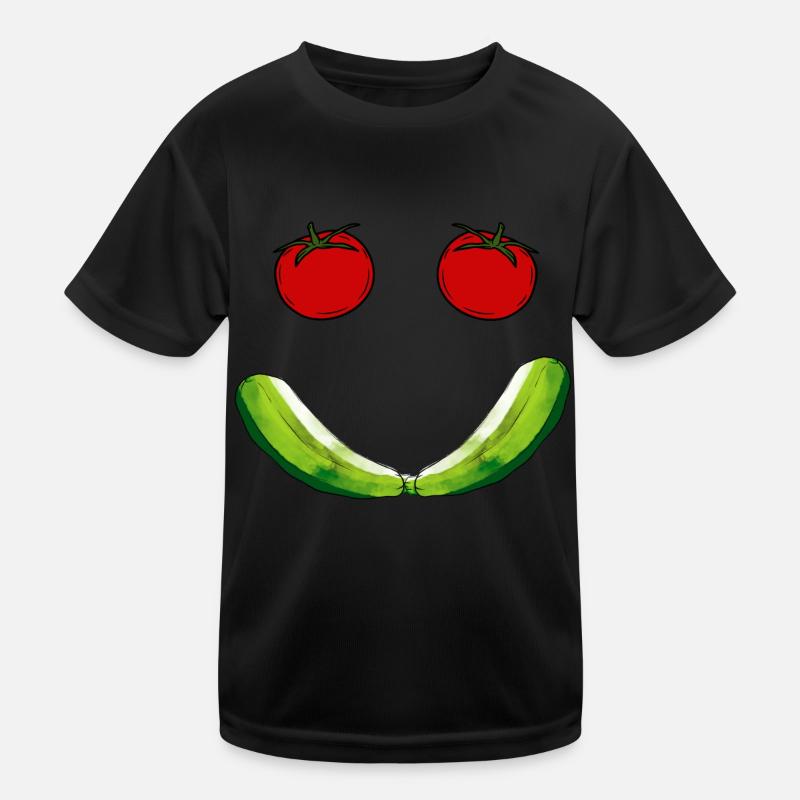 Smile Tomatoes Kinder Funktions-T-Shirt