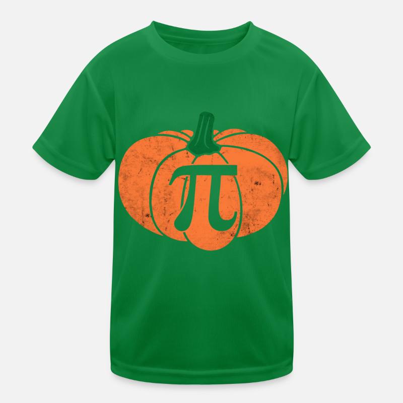 Distressed Pumpkin Pi Math Teacher Haloween Kids Functional T-Shirt