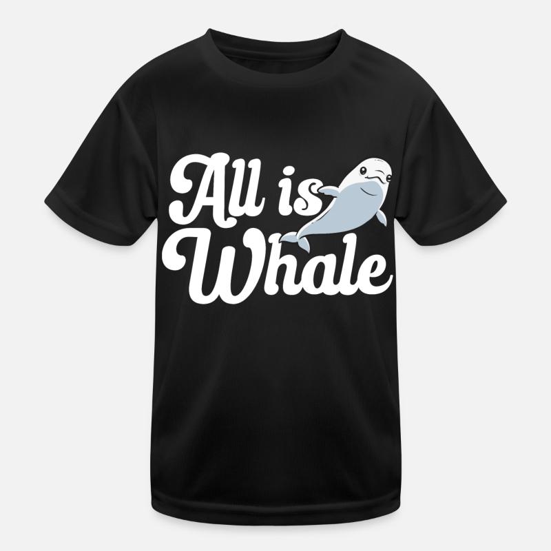Weißwal Beluga Wal Kinder Funktions-T-Shirt