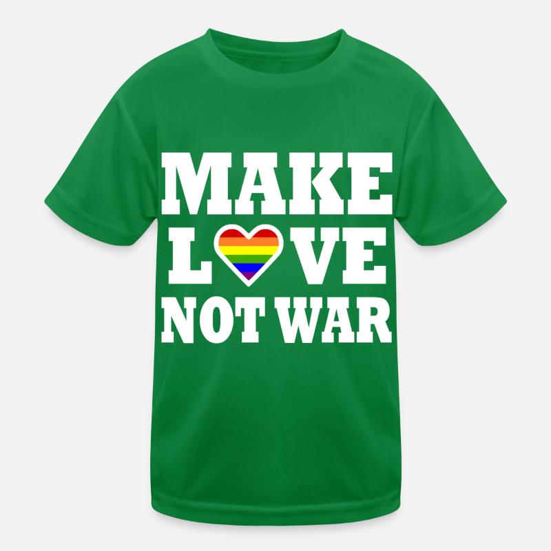 Make love not war Kids Functional T-Shirt