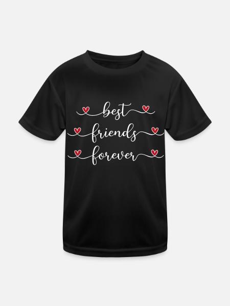 Best friends forever - Kids Functional T-Shirt - black - Front