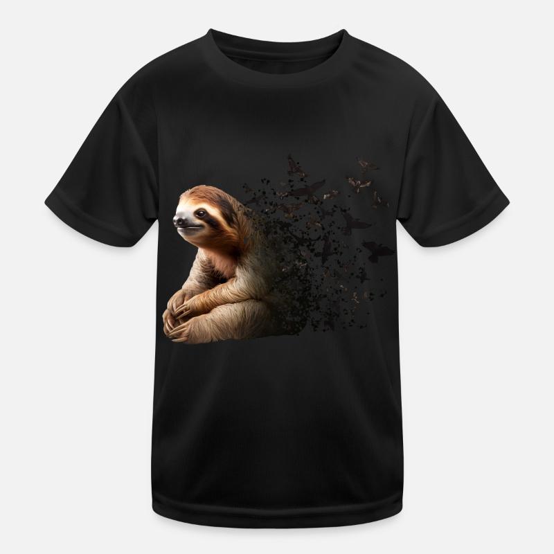 Faultier Kinder Funktions-T-Shirt