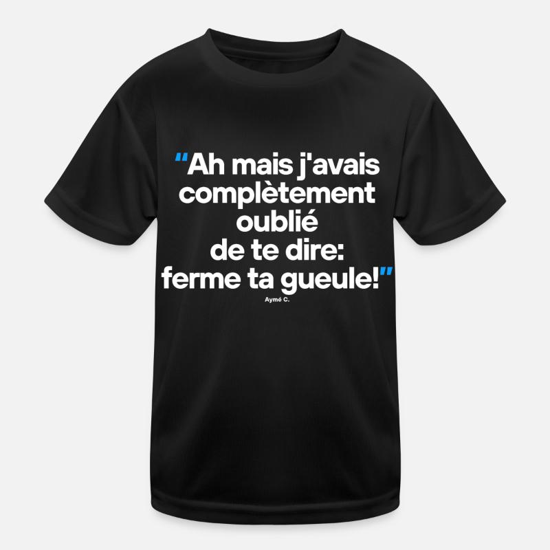 H - Citation célèbre de séries TV / films T-shirt sport Enfant