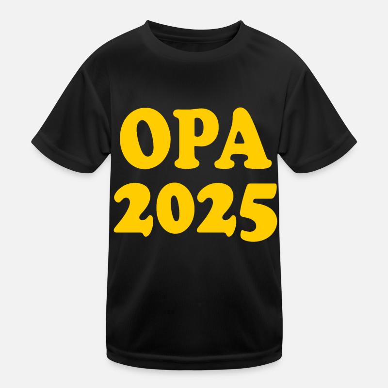 Opa 2025 Kinder Funktions-T-Shirt