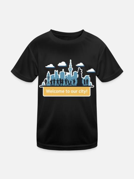 TOURIST - Kids Functional T-Shirt - black - Front