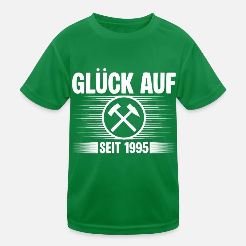 Glueck auf seit 1995 Kinder Funktions-T-Shirt