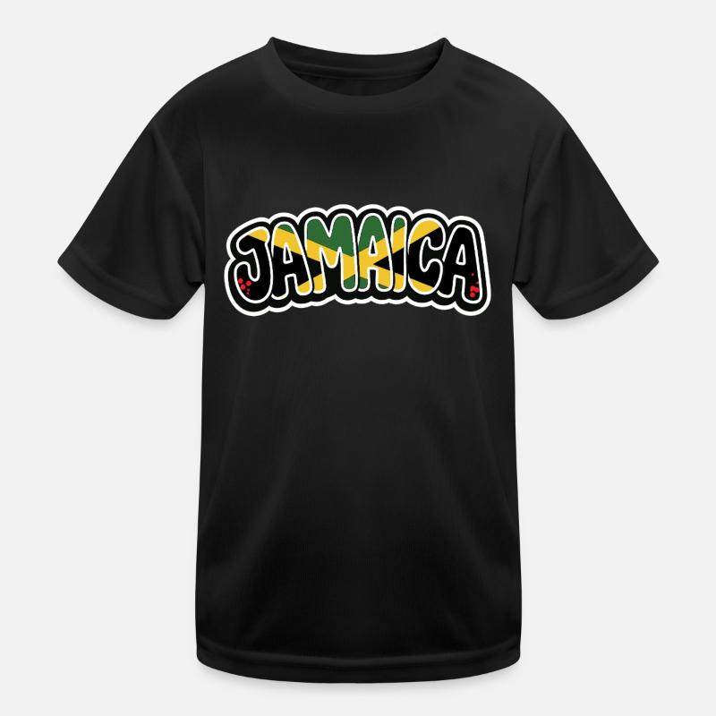 JAMAICA Graffiti Kinder Funktions-T-Shirt