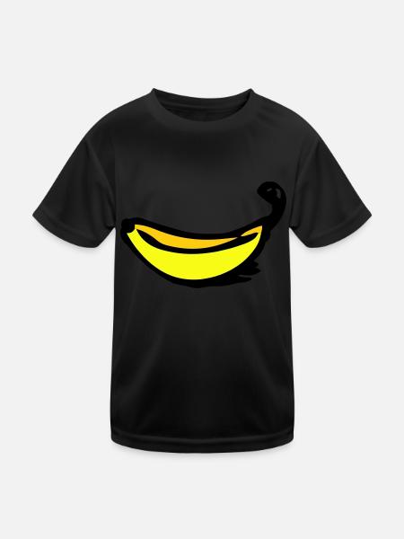 Banane - T-shirt sport Enfant - noir - Devant