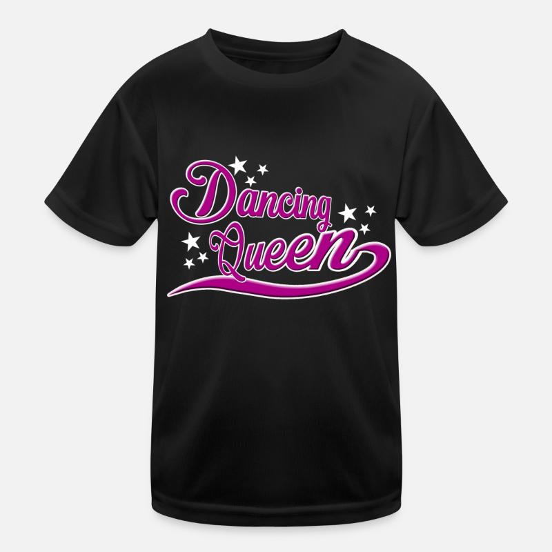 Dancing Queen - Kinder Funktions-T-Shirt - Schwarz