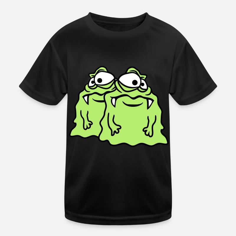 team 2 freunde paar glibber schleim ekelig schleim Kinder Funktions-T-Shirt