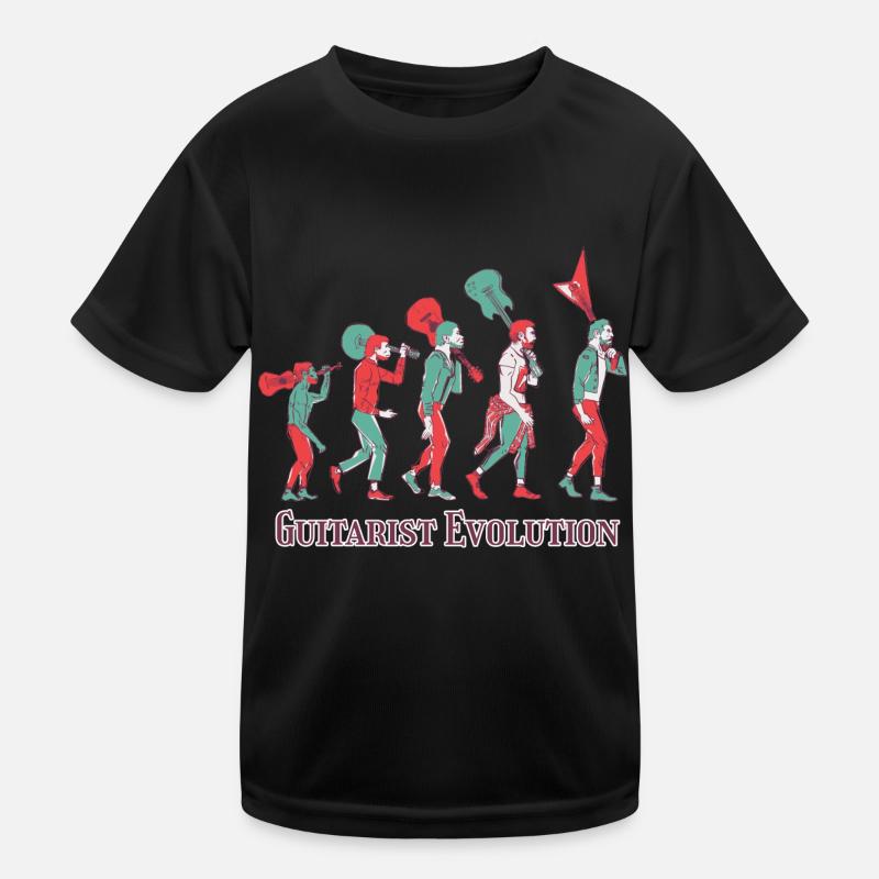 Gitarrist Evolution Music Rock Gitarrenmusiker Kinder Funktions-T-Shirt