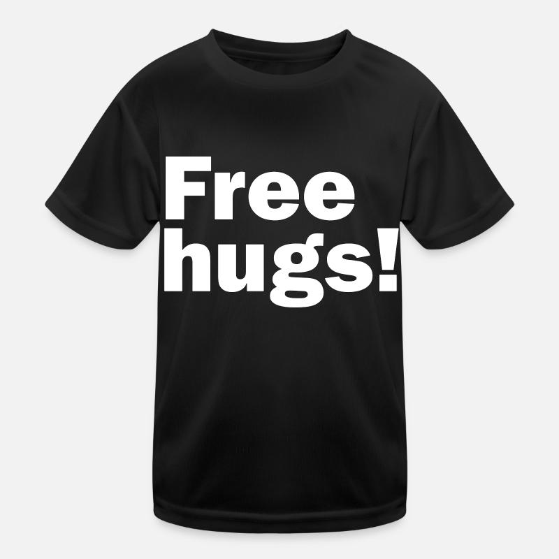 Câlins gratuits - T-shirt sport Enfant - noir