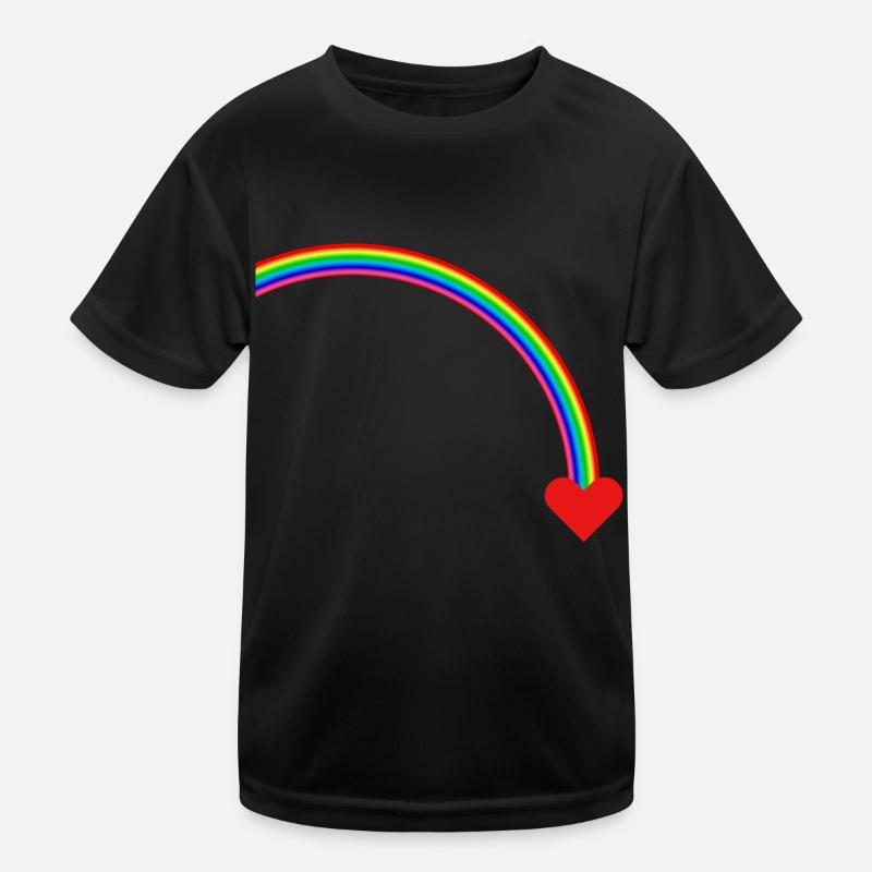 Regenbogen Kinder Funktions-T-Shirt