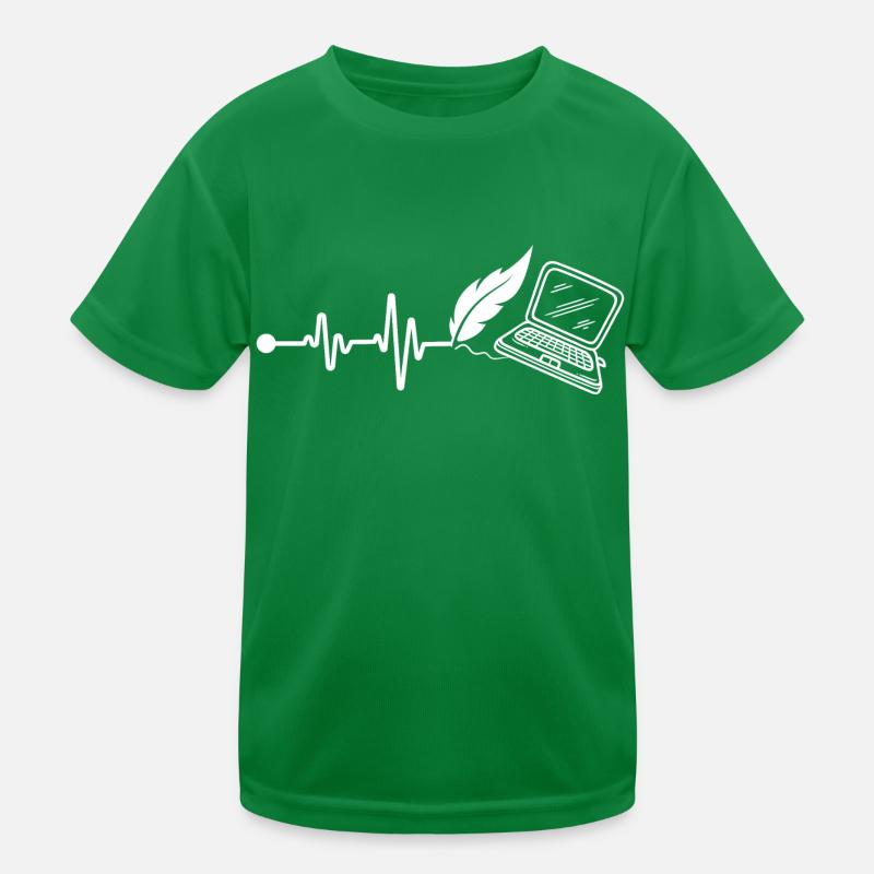 Writer Heartbeat PC Kinder Funktions-T-Shirt