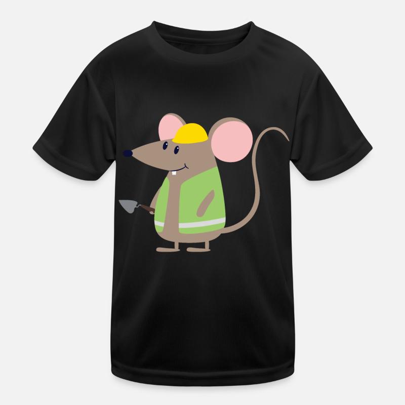 Maus Arbeiter Kinder Funktions-T-Shirt