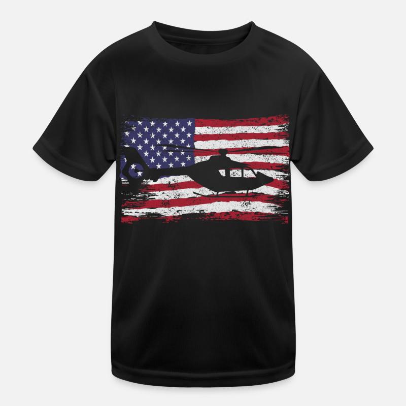 Helicopter Helicopter Pilot Heli Kids Functional T-Shirt