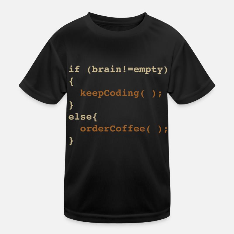 Developer Coffee Kids Functional T-Shirt