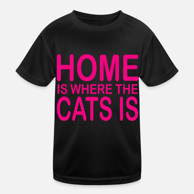Cat Katze Kids Functional T-Shirt