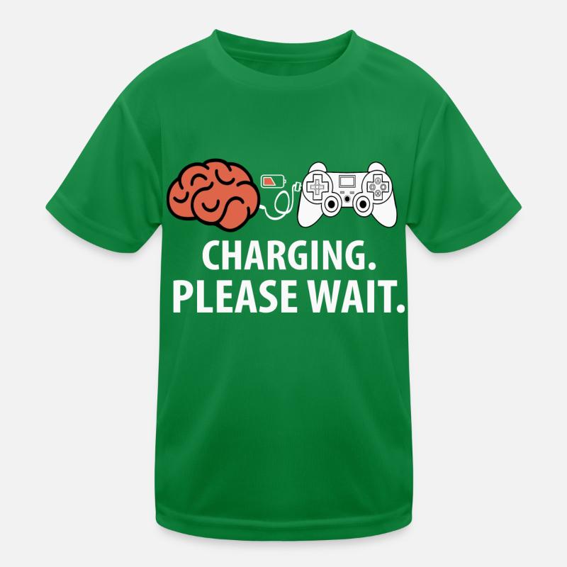 Charging Please Wait Kids Functional T-Shirt