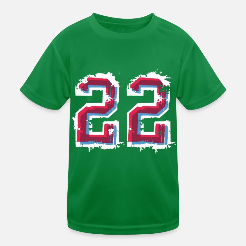 22 - 2022- School Abitur Student Class Child Gebur Kids Functional T-Shirt