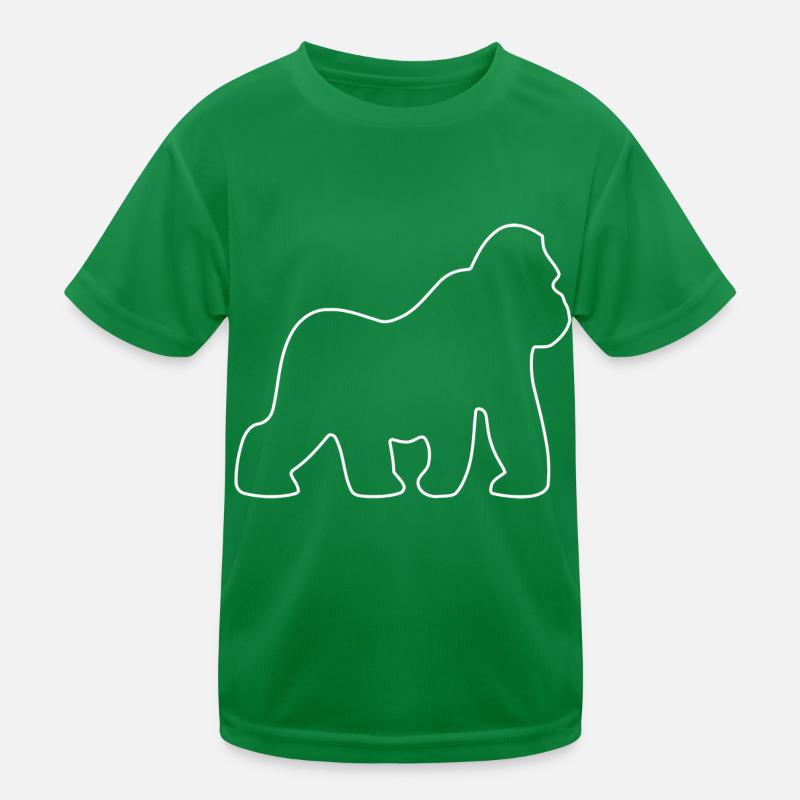 Gorilla, Silverback, Monkey, Monkey, Gorillas, Kids Functional T-Shirt