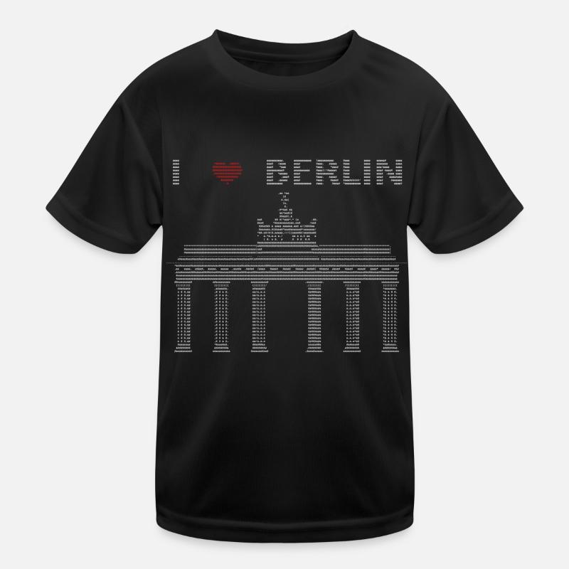 I Love Berlin ASCII Kids Functional T-Shirt
