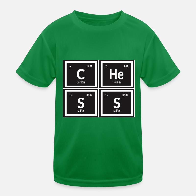 Chess | Periodic Table of Elements Kids Functional T-Shirt