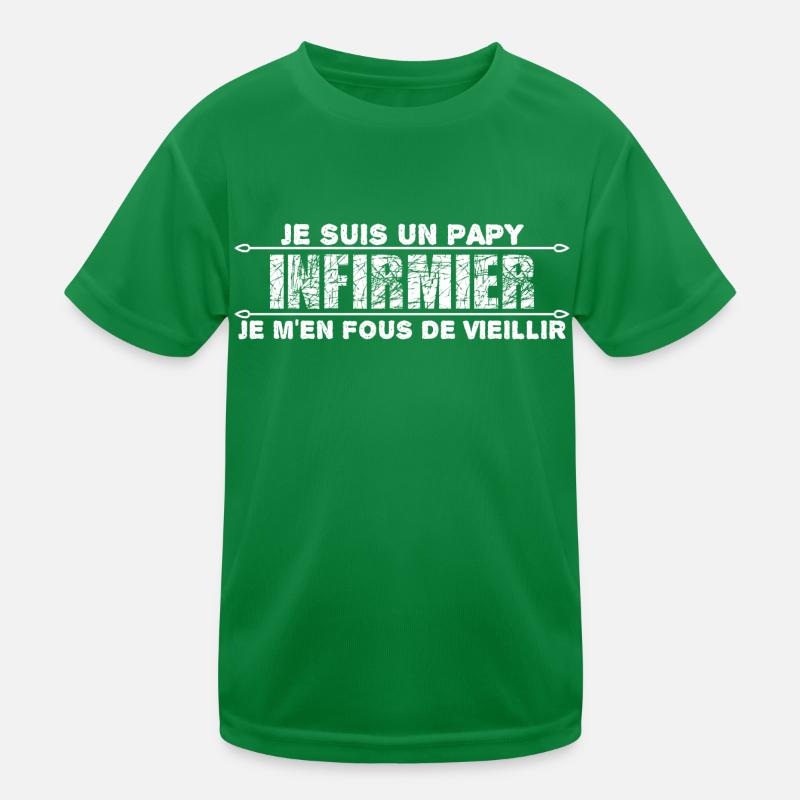 je suis un papy infirmier cadeau pour mon papy. T-shirt sport Enfant
