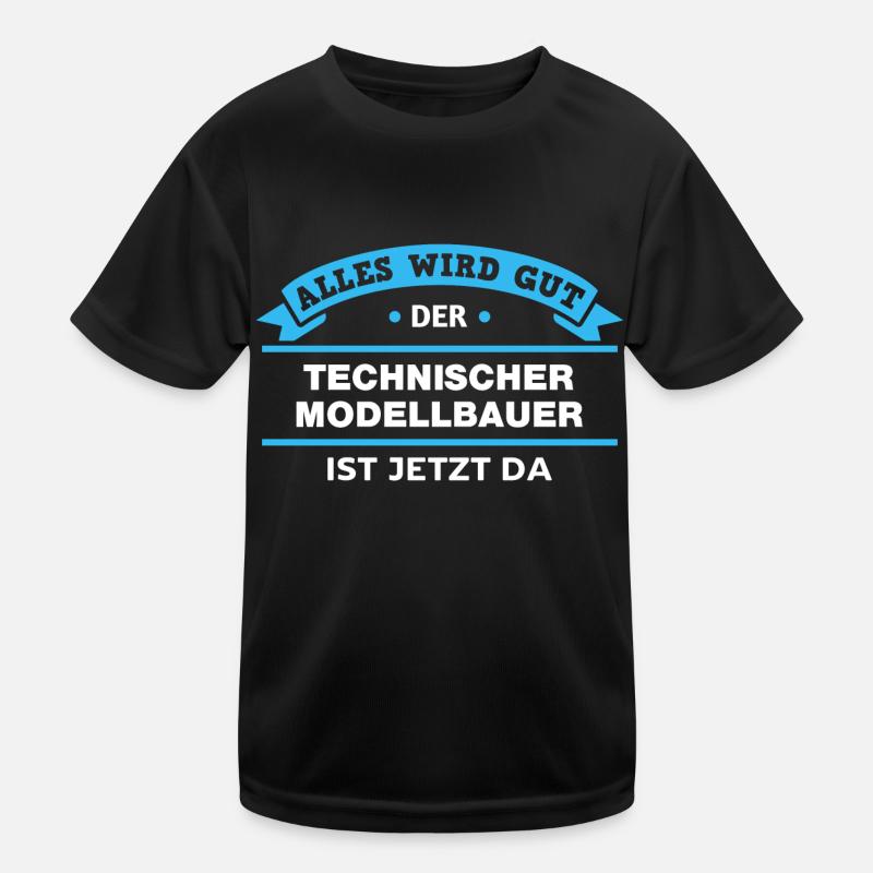 Technischer Modellbauer Design für Handwerker Kinder Funktions-T-Shirt