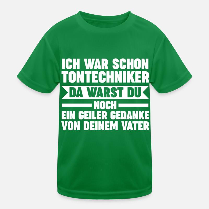 Toningenieur Tontechnik Tontechniker Kinder Funktions-T-Shirt