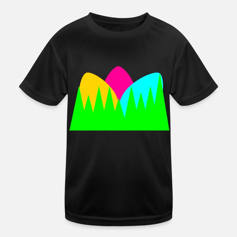 Bunte Ostereier Kinder Funktions-T-Shirt