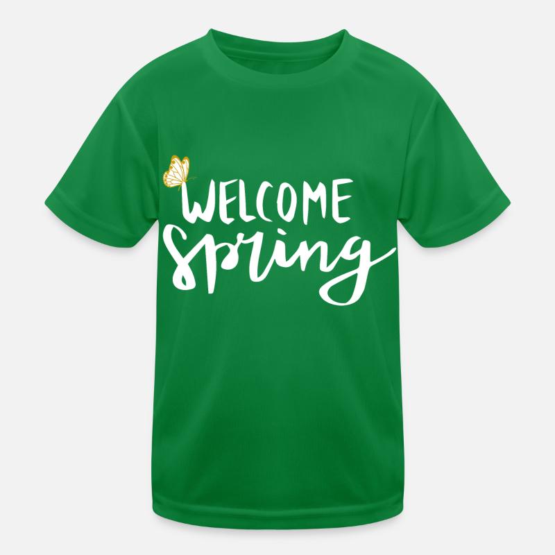 Welcome Spring Kinder Funktions-T-Shirt