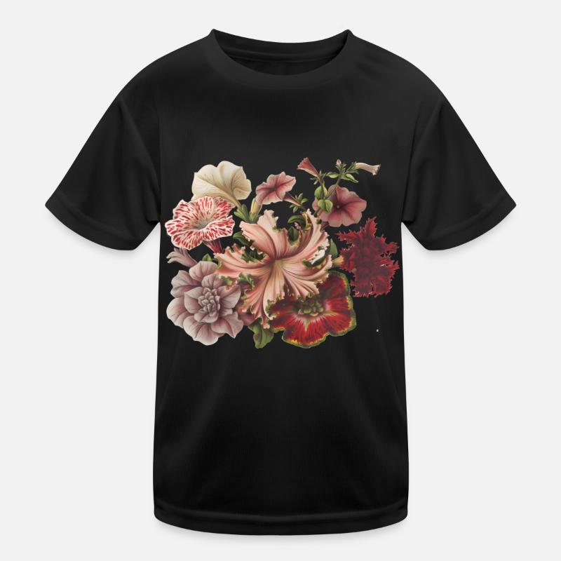 Blumen Kinder Funktions-T-Shirt