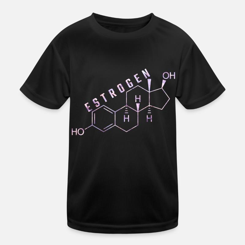estrogen molecule Kids Functional T-Shirt