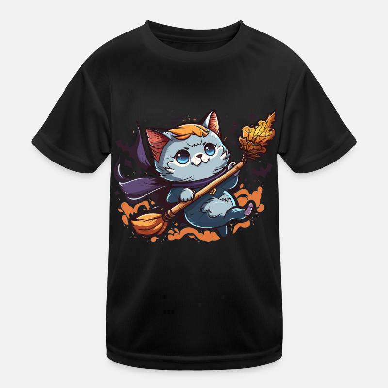 Witchs Familiar Kids Functional T-Shirt