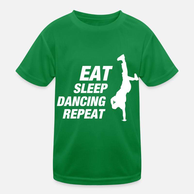 Dancing Dance Music Kids Functional T-Shirt