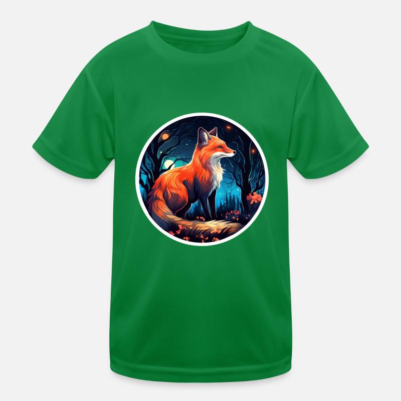 Pack animals: foxes, foxes, forest dwellers, forest animals Kids Functional T-Shirt