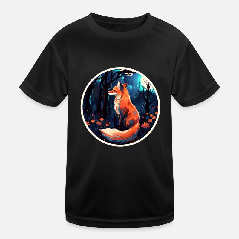 Pack animals: foxes, foxes, forest dwellers, forest animals Kids Functional T-Shirt