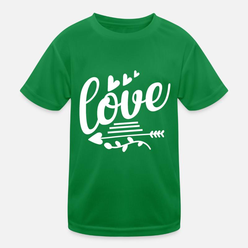 L’amour avec des flèches et des cœurs T-shirt sport Enfant