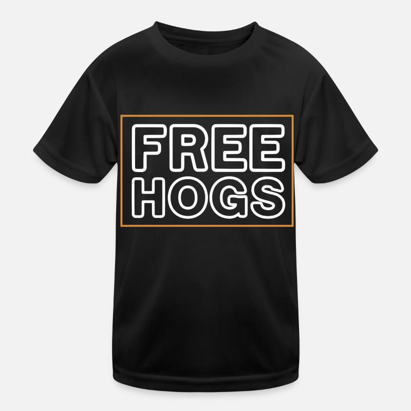 free hogs Design for a jokes fan Kids Functional T-Shirt
