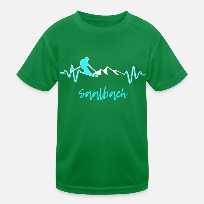 Skiing Saalbach Kids Functional T-Shirt