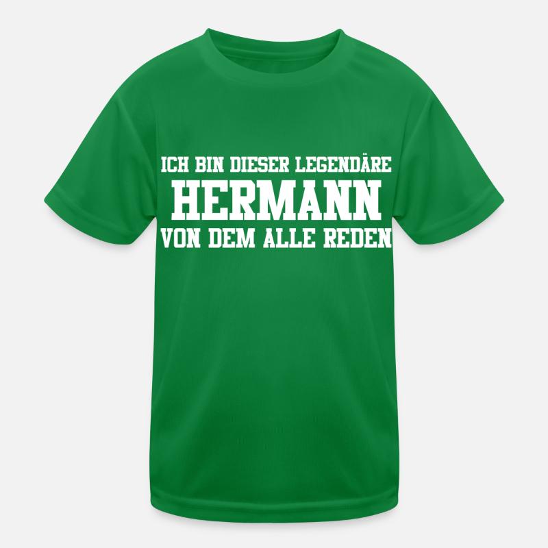 Hermann Name Design Kinder Funktions-T-Shirt