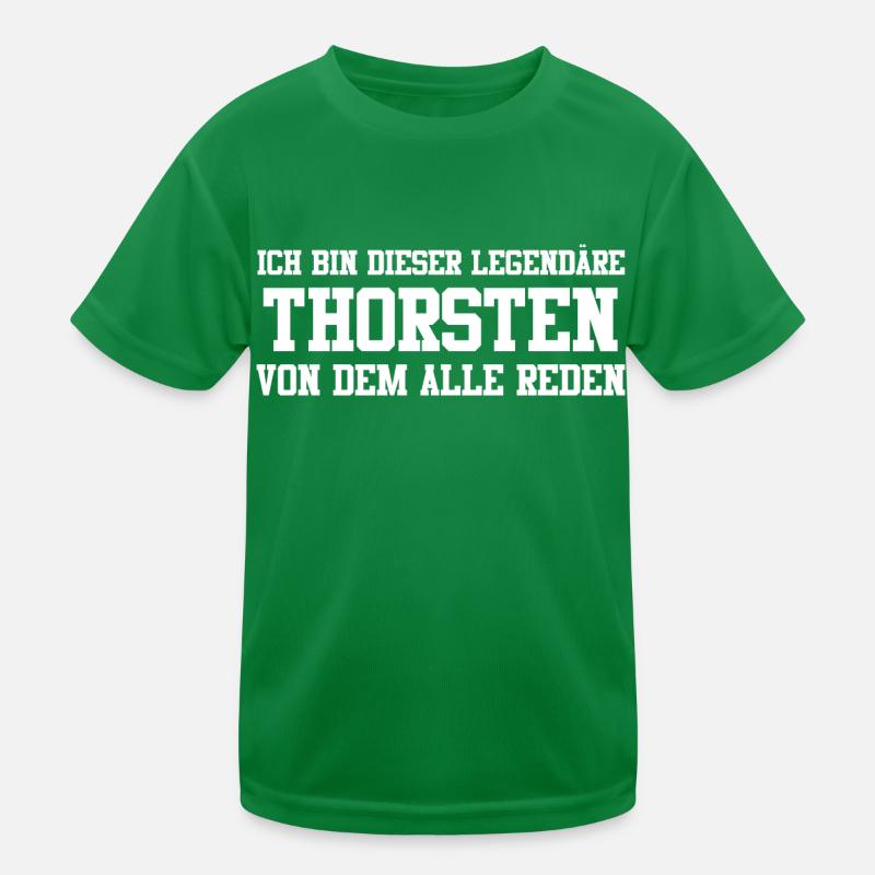 Thorsten Name Design Kinder Funktions-T-Shirt