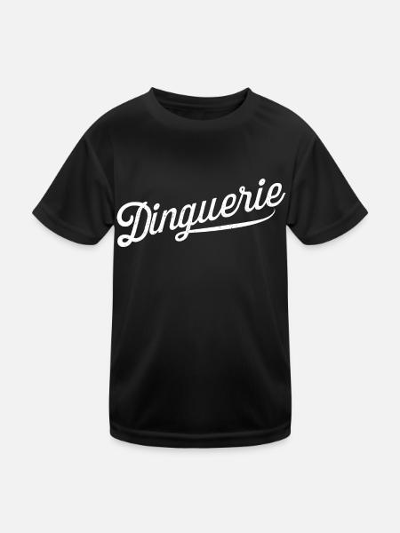 Dinguerie - T-shirt sport Enfant - noir - Devant